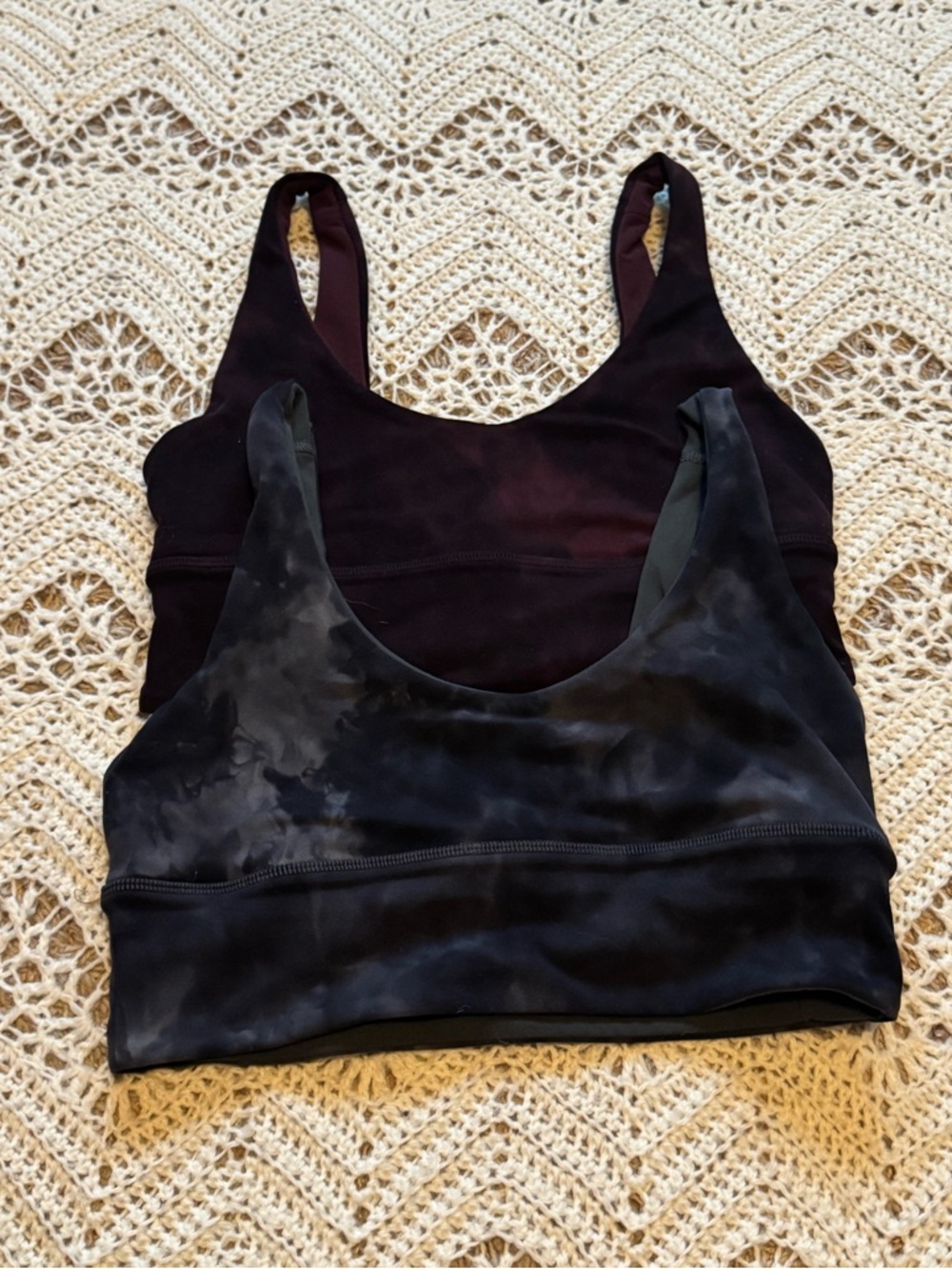 Lululemon Align Reversible Bra Scoop Neck Bundle Of 2 Sports Bras Size 6